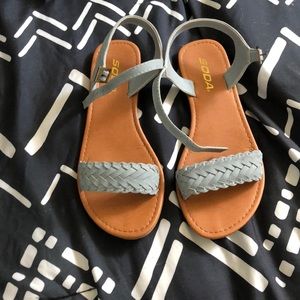 Baby blue sandals perfect condition